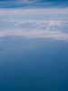 駿河湾、富士山　空から見る景色の壁紙