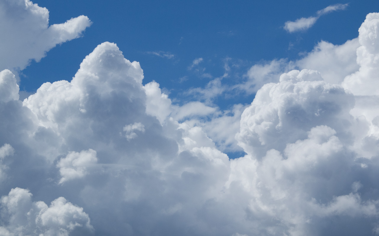 夏の雲 入道雲のデスクトップ壁紙 ワイド画面 1280 800