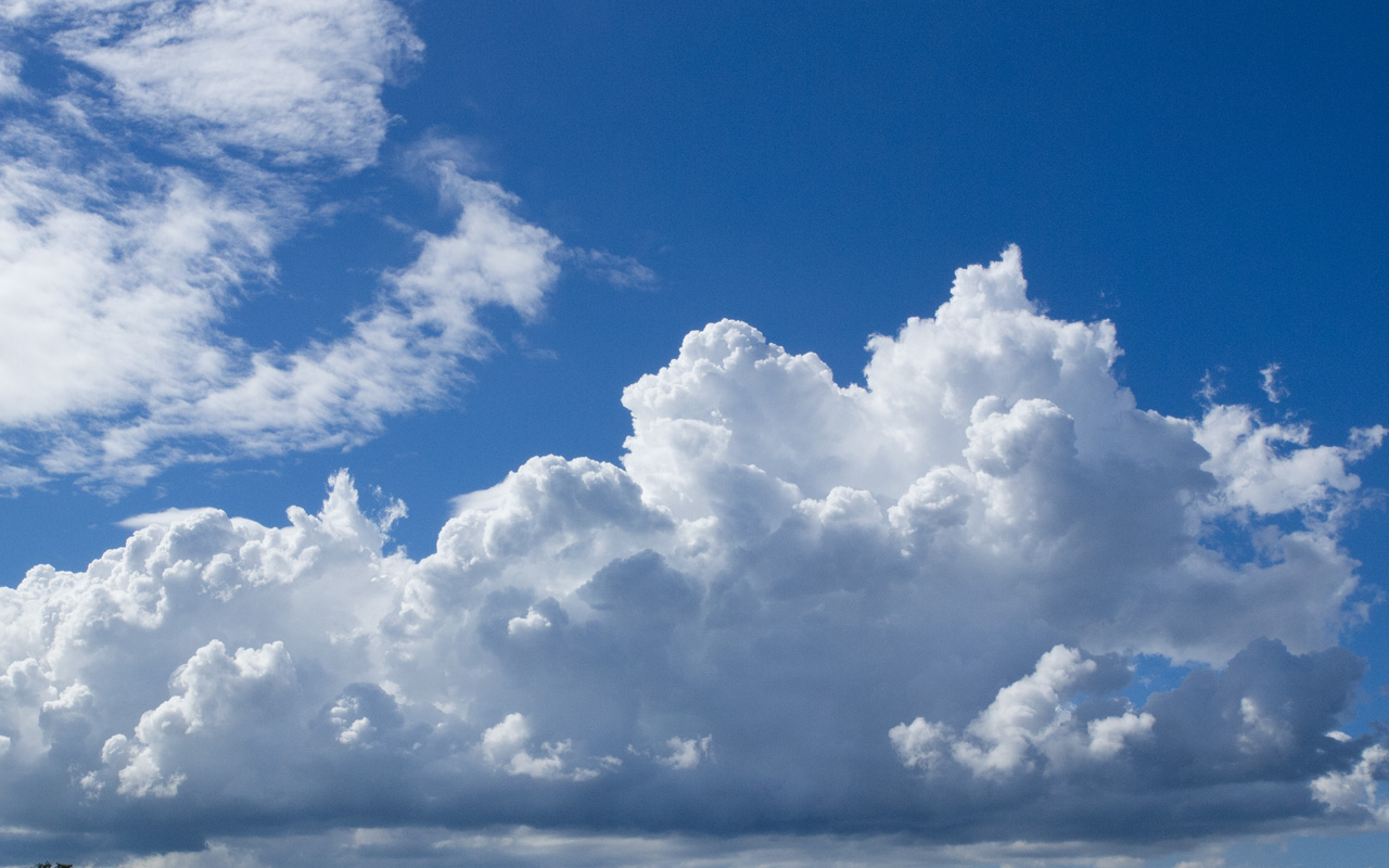 夏の雲 入道雲のデスクトップ壁紙 ワイド画面 1280 800